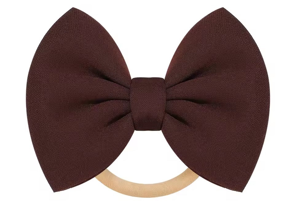 CURVEAR ®️Newborn Baby 4 piece Headband with Bow - Cute & Comfortable.