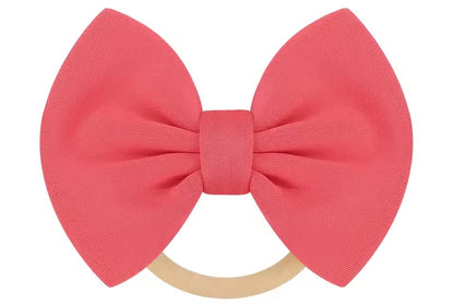 CURVEAR ®️Newborn Baby 4 piece Headband with Bow - Cute & Comfortable.