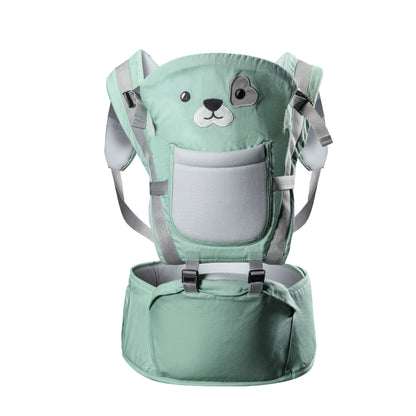 CURVEAR®️ 10-In-1 Baby Carrier With Hip Seat-Ergonomic,Carrier Chest Breathable 360 Breastfeed Forward And Back Carry For Newborns And Older Babies For 3 To 36 Months Baby,Max Weight Up To 15 Kgs,Brown - CURVEAR