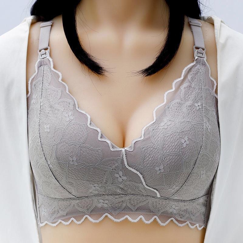 Curvear Women Nursing Bra Comfortable Breastfeeding Bra Pregnancy Clothes Maternity Feeding Bra