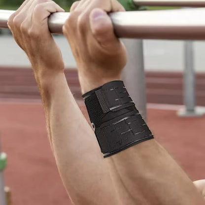 Curvear 2PC Men Women Sports Compression Wrist Brace Thin Breathable Adjustable Hand Round Support Wristband for Basketball Badminton