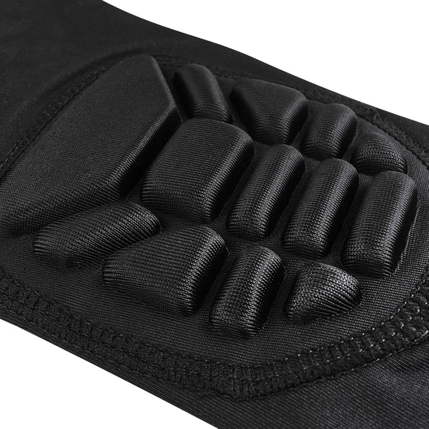 Curvear Padded Knee Compression Sleeves Long Leg Sleeve Calf Protection for Basketball, Football, Volleyball, Soccer Knee Pads Shin Brace Soft Protective Gear Calf Support for Youth Adult, 1 Pair