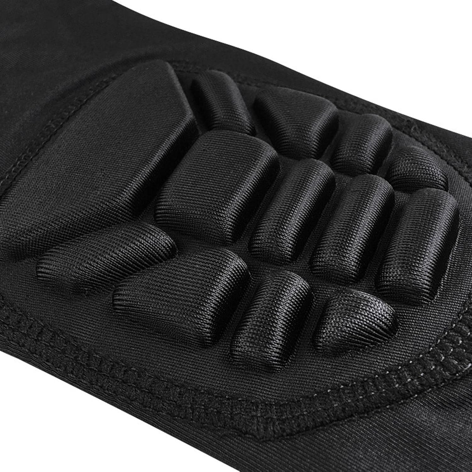 Curvear Padded Knee Compression Sleeves Long Leg Sleeve Calf Protection for Basketball, Football, Volleyball, Soccer Knee Pads Shin Brace Soft Protective Gear Calf Support for Youth Adult, 1 Pair