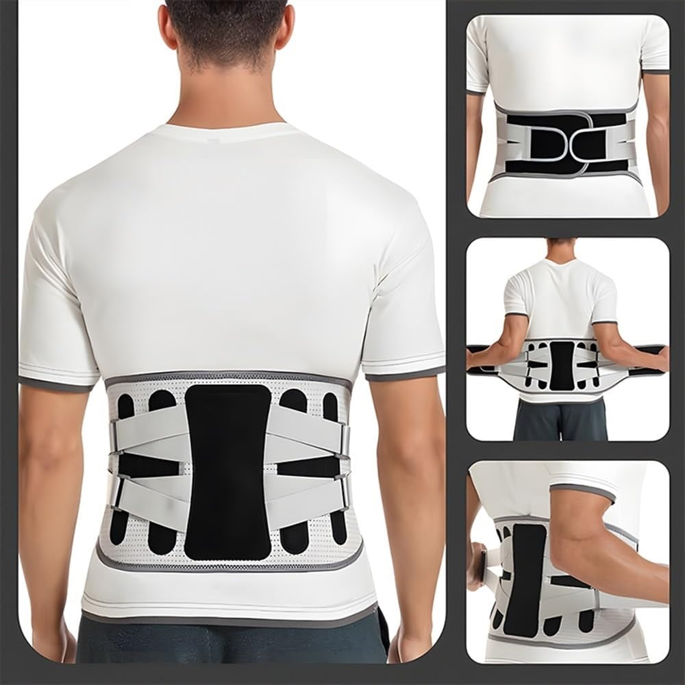 Curvear Breathable Lower Back Brace Men Women Waist Support Belt Disc Herniation Orthopedic Lumbar Decompression Belt With Large Area