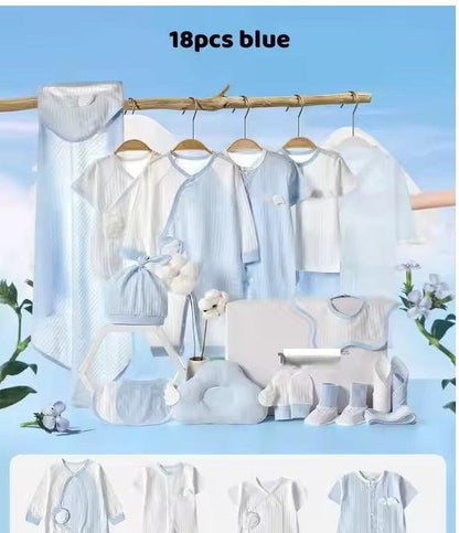 CURVEAR®️Newborn Summer Set, Breathable Baby Boy/Girl Suit, Angel Wings, Solid Color, Unisex Baby Clothes, Perfect Newborn Gift