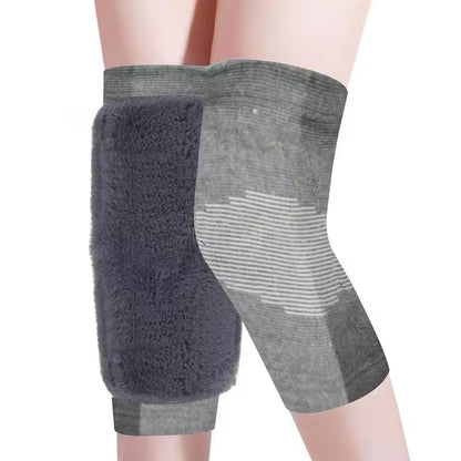 Curvear Knee Pads For All Type Of People Winter Riders Elastic Knee Protection Plush Thicken Thermal Leg Sleeves For Skiing