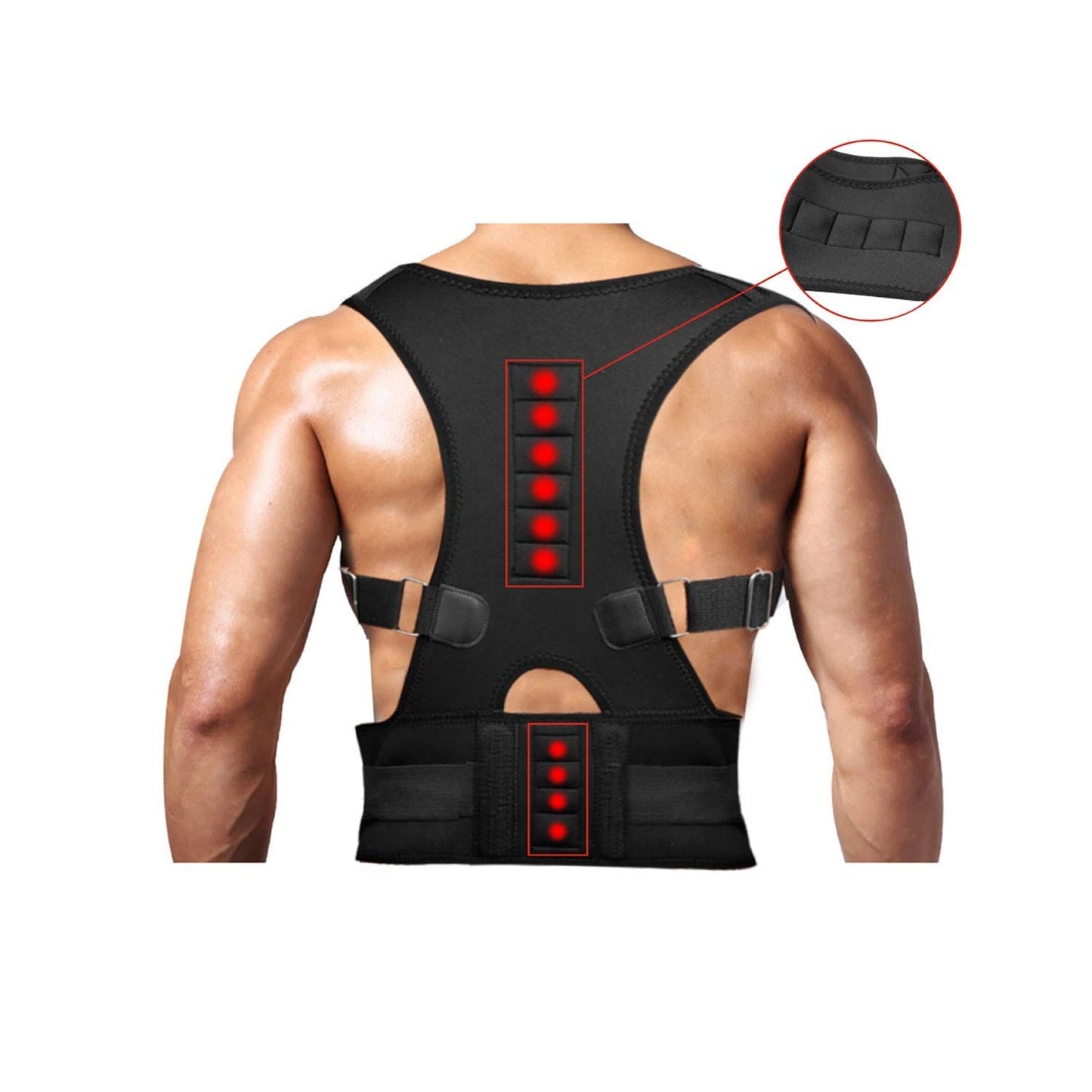 Curvear Back Pain Relief Posture Support Belt, Pain Relief Belt, Unisex Posture Corrector Brace Back Medical Support Brace for Body