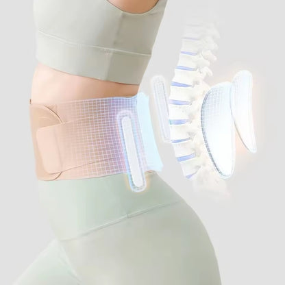 Curvear Unisex Breathable Lumbar Support Belt, Lower Back Support Belt & Otolaryngology Institutes, Support Belt for Contrast Atticus, Scoliosis, Herniated Disc