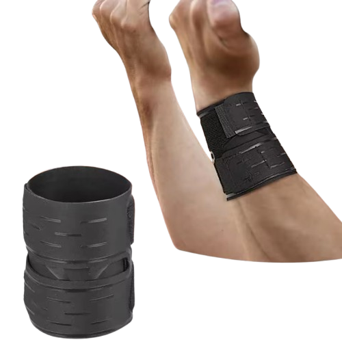 Curvear 2PC Men Women Sports Compression Wrist Brace Thin Breathable Adjustable Hand Round Support Wristband for Basketball Badminton