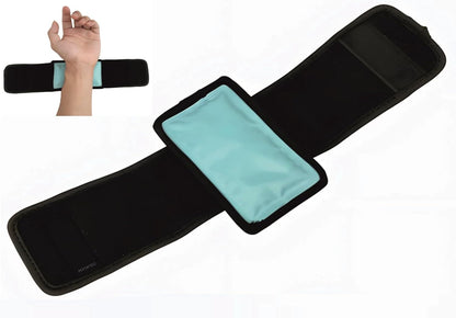 Curvear Cold Therapy Wrap, Reusable Ice Gel Pack for Health Care, First Aid Pain Relief, Bruises, Sports Injuries for Hand, Wrist, Ankle or Foot, Elbow