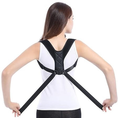 Curvear Posture Corrector Back and Shoulder Support Brace for Women & Men Neck Pain Relief Kyphosis Improve Bad Posture Adjustable Trainer