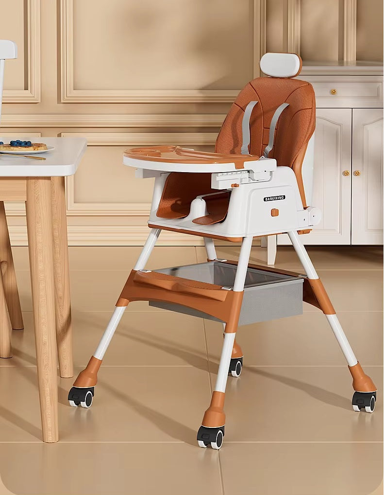 Height Adjustable Baby Dining Chair with Toy Stand, Perfect for Home, Kids’ Dining Table Chair