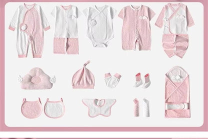 CURVEAR®️Newborn Summer Set, Breathable Baby Boy/Girl Suit, Angel Wings, Solid Color, Unisex Baby Clothes, Perfect Newborn Gift