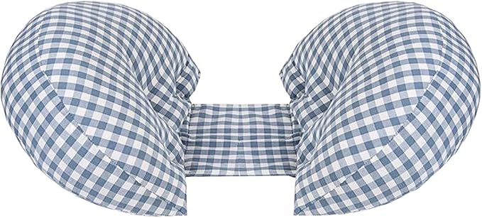 Curvear Simple Pure Color Cotton Linen Pregnancy Pillow Pregnancy Side Sleeping Waist Support Pillow Universal U-shaped Maternity Pillow.