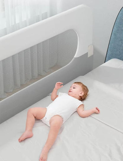 CURVEAR®️120CM Baby Safety Bed Rail, Child Safety Bedside Barrier, Adjustable Bed Fence for Toddler Protection and Safety.