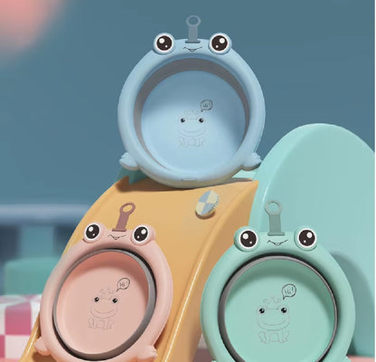 CURVEAR®️Children's Cartoon Folding Washbasin, Portable Baby Small Basin, Travel Laundry Basin, Hangable Design