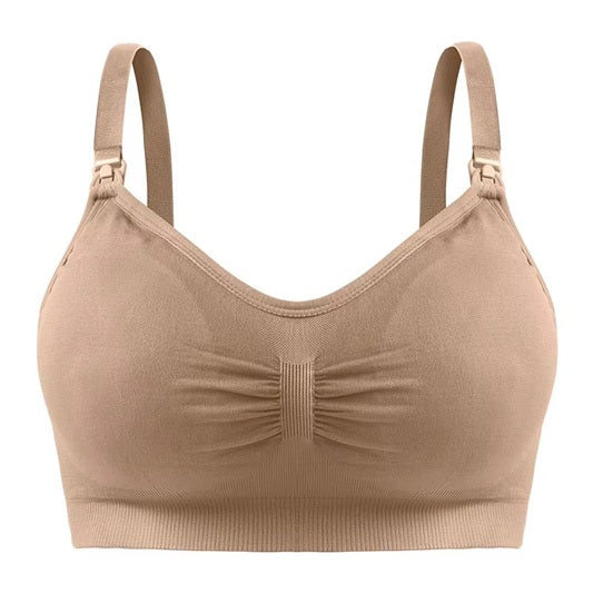 Curvear High Quality Plus Size Nursing Bra Breathable Women Breastfeeding Underwear Seamless Maternity Bra Push up.