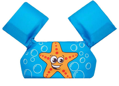 CURVEAR®️Baby Swim Rings Foam Cartoon Arm Sleeve Ring Floating Vest Garment Floating Kids Safety Life Vest Children's Swim Life Jackets