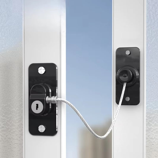 Multifunctional Window Lock, Cabinet Door, Drawer, Refrigerator Lock, 360° Rotating Child Safety Lock.