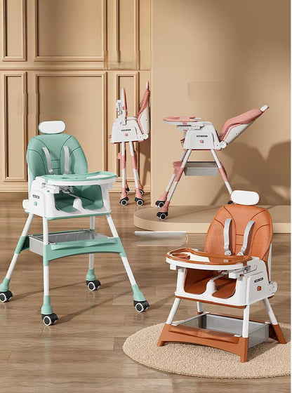 Height Adjustable Baby Dining Chair with Toy Stand, Perfect for Home, Kids’ Dining Table Chair