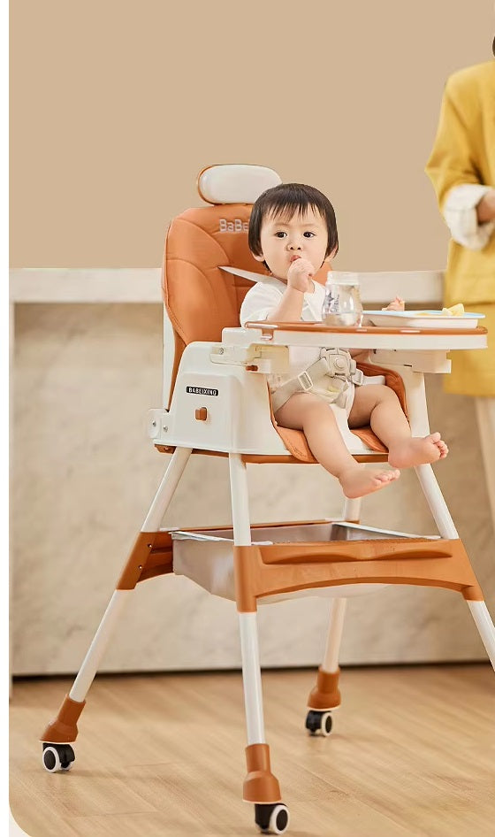 Height Adjustable Baby Dining Chair with Toy Stand, Perfect for Home, Kids’ Dining Table Chair