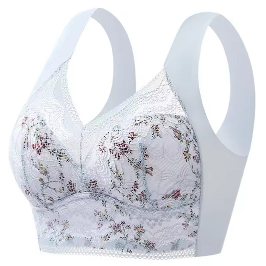 Curvear Seamless Sexy Lace Bra for Women Push Up Top Lingerie Anti-Glare Wireless Bra Ladies Tube Top Seamless Underwear Large Size.
