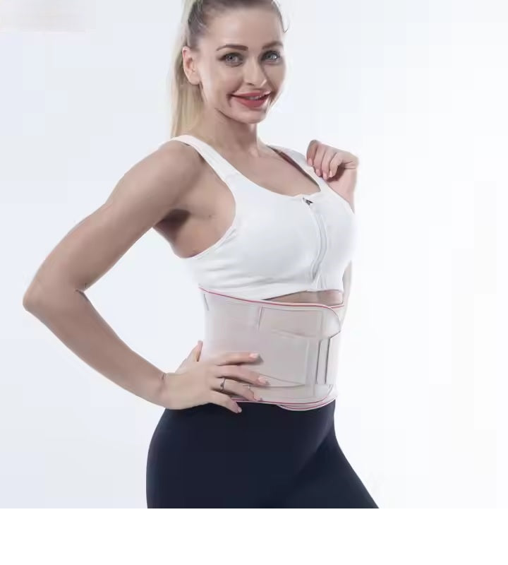 Curvear Breathable lumbar support elastic waist belt back brace protection fitness