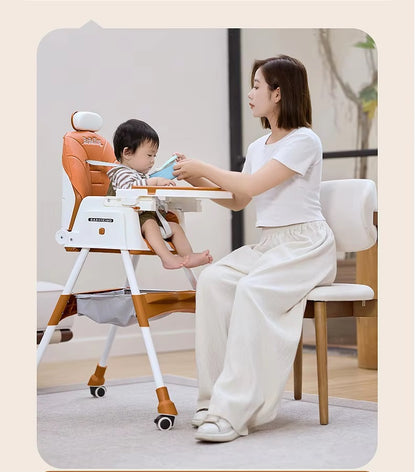 Height Adjustable Baby Dining Chair with Toy Stand, Perfect for Home, Kids’ Dining Table Chair