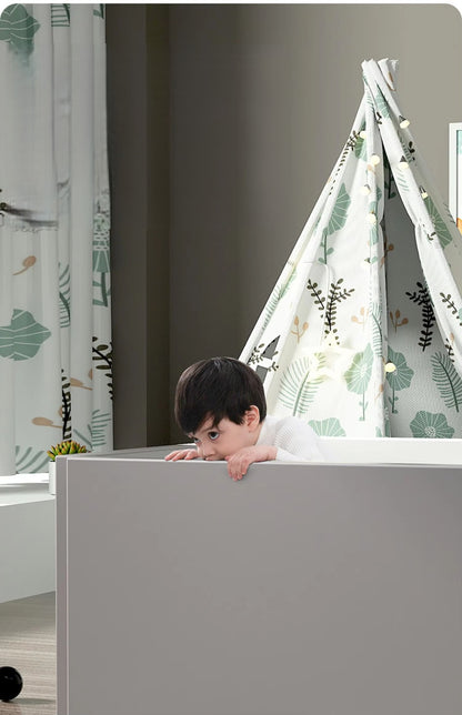 Curvear Home Baby Play Mat Soft Crawling Mat with Game Guardrail - Comfortable and Safe for Babies and Toddlers.