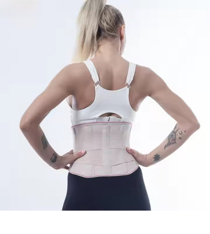 Curvear Breathable lumbar support elastic waist belt back brace protection fitness