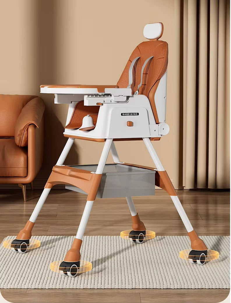 Height Adjustable Baby Dining Chair with Toy Stand, Perfect for Home, Kids’ Dining Table Chair