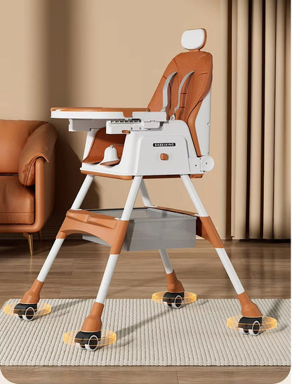 Height Adjustable Baby Dining Chair with Toy Stand, Perfect for Home, Kids’ Dining Table Chair