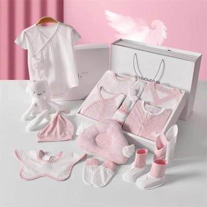 CURVEAR®️Newborn Summer Set, Breathable Baby Boy/Girl Suit, Angel Wings, Solid Color, Unisex Baby Clothes, Perfect Newborn Gift