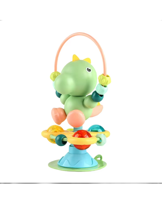 Curvear Baby Animal Rattle Table and Chair Suction Table Rattle Interactive Comfort Gripping Toy for0-3Years Baby Early Education Music.