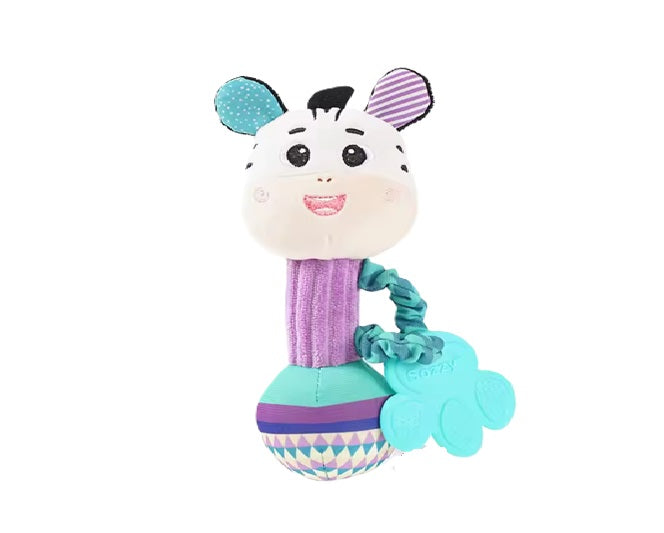 Baby Rattles Soft Stuffed Animal Rattle Hand Grip Baby Toys Shaker Crinkle Squeaky Sensory Travel Accessories for Toddler Gifts