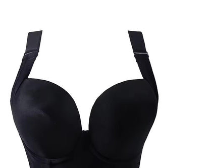 Curvear®️Women's Push Up Bra, Full-Coverage Underwire Bra, Hide Back Fat Deep Cup Bra, Smoothing T-Shirt Bra, Sculpting Uplift Bra